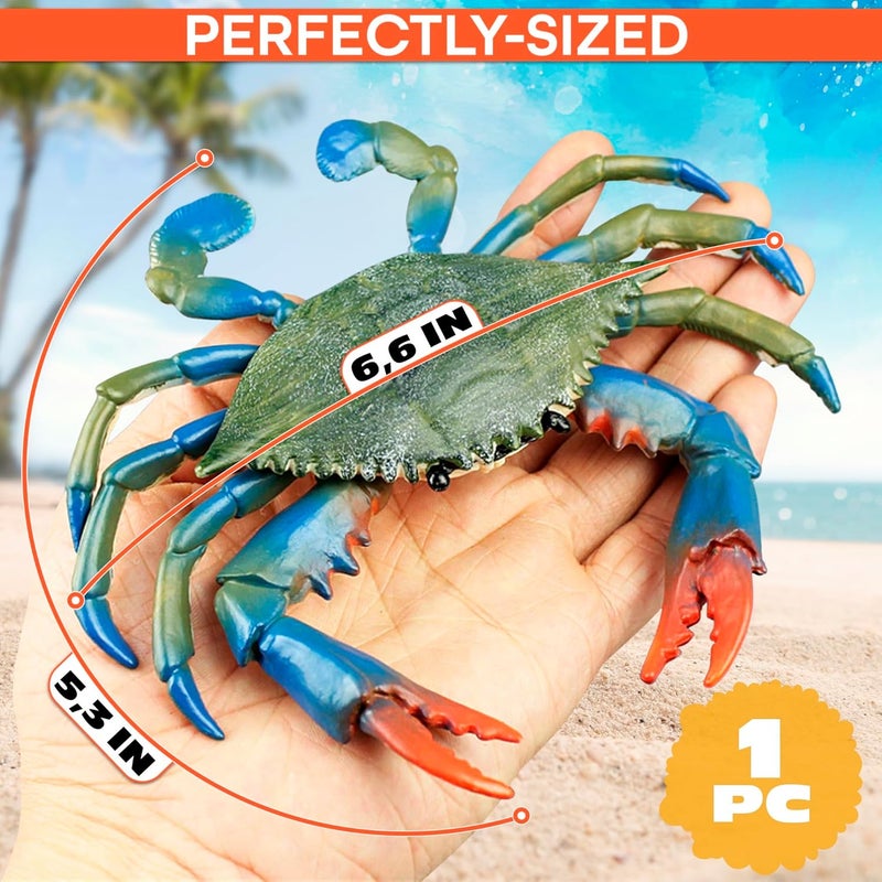 Reluen Maryland 10" Blue Crab Tiki Bar Nursery Wall Decor - Image 2